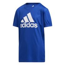 Camiseta Adidas de manga curta com logotipo Aeroready Performance para meninos