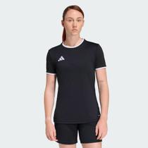 Camiseta Adidas Entrada 26 Feminina Preta e Branca Camiseta Adidas Entrada 26 Feminina Preta e Branca
