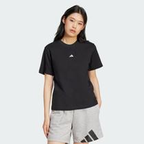 Camiseta Adidas Ess Small Logo Feminina Preta e Branca