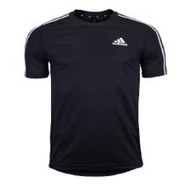 Camiseta Adidas Essentials 3 Stripes Aeroready - Preto