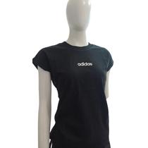Camiseta Adidas Essentials Linear 8238 Preto Cor:PretoTamanho:GG