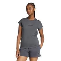 Camiseta Adidas Essentials Linear Cinza