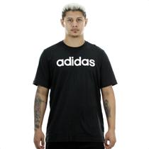 Camiseta Adidas Essentials linear Embroidered logo Preta - Masculina