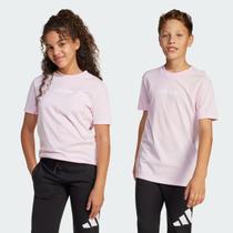 Camiseta Adidas Essentials Logo Linear Juvenil Rosa