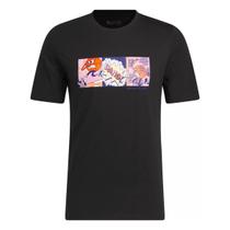 Camiseta adidas estampada lil stripe basketball masculina
