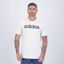 Camiseta Adidas Logo Linear III Branca e Preta