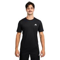 Camiseta Adidas Own The Run 3 Listras Poliamida Corrida Masculina - Preto+Branco - GG Camiseta Adidas Own The Run 3 Listras Poliamida Corrida Masculina - Preto+Branco - GG