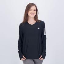 Camiseta Adidas Own The Run Base Manga Longa Feminina Preta