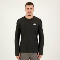 Camiseta Adidas Own The Run Base Manga Longa Preta