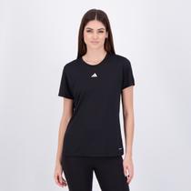 Camiseta Adidas Own the Run Basic Logo Feminina Preta