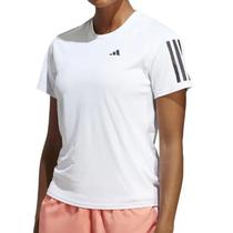 Camiseta Adidas Own The Run Feminino - Branco e Preto