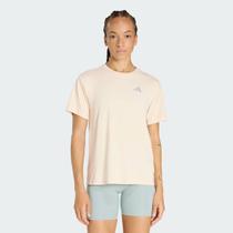 Camiseta Adidas Run Ess Tee Feminina Bege Camiseta Adidas Run Ess Tee Feminina Bege