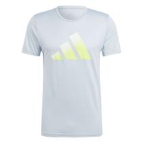 Camiseta adidas run icons 3 bar masculina