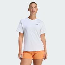 Camiseta Adidas Running Ess Tee Feminina Branca Camiseta Adidas Running Ess Tee Feminina Branca
