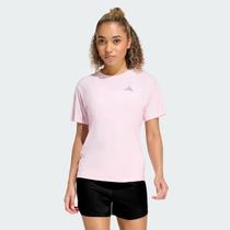Camiseta Adidas Running Ess Tee Feminina Rosa Camiseta Adidas Running Ess Tee Feminina Rosa