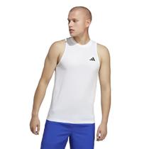 Camiseta Adidas Sem Mangas Treino Logo - Masculina - Branca