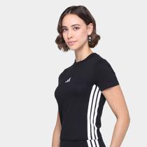 Camiseta Adidas Slim 3 Stripes Feminina Camiseta Adidas Slim 3 Stripes Feminina