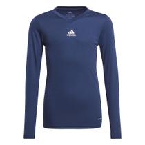 Camiseta adidas Team Base unissex infantil azul marinho G-Small