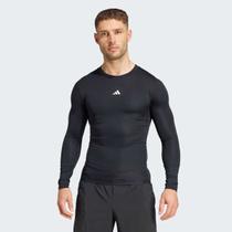 Camiseta Adidas Techfit Manga Longa Preta
