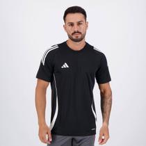 Camiseta Adidas Tiro 24 Preta e Branca Camiseta Adidas Tiro 24 Preta e Branca