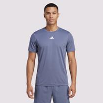 Camiseta Adidas TR B 3 Stripes Azul Marinho Camiseta Adidas TR B 3 Stripes Azul Marinho