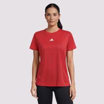 Camiseta Adidas TR B 3S Feminina Vermelha Camiseta Adidas TR B 3S Feminina Vermelha
