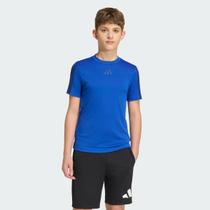 Camiseta Adidas Train Essentials Juvenil Azul Camiseta Adidas Train Essentials Juvenil Azul