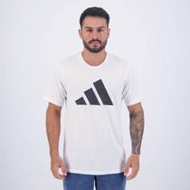 Camiseta Adidas Training Essentials Logo Branca e Preta