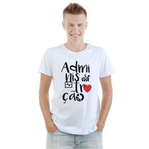 Camiseta Administração Camisa Personalizada Blusa Adulto Algodão com Poliéster