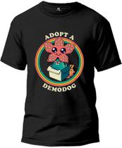 Camiseta Adopt a Demodog Masculina e Feminina 100% Algodão Primeira Linha Gola Redonda