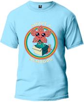 Camiseta Adopt a Demondog Básica Malha Algodão 30.1 Masculina e Feminina Manga Curta