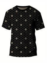 Camiseta Adulta Esportiva Malha Dry Preto com Cinza