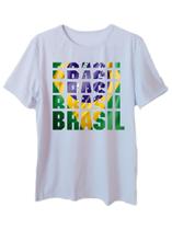 Camiseta Adulta Masculina Estampa Brasil
