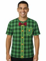 Camiseta Adulta Masculina Estampada Festa Junina Verde