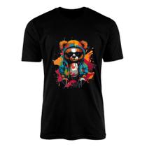 Camiseta Adulta Masculina Feminina Unissex Estampa Urso Confortável Barata Leve Camiseta Adulta Masculina Feminina Unissex Estampa Urso Confortável Barata Leve