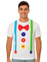 Camiseta Adulta Masculina Manga Curta Palhacinho Camiseta Adulta Masculina Manga Curta Palhacinho