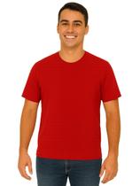 Camiseta Adulta Masculina Manga Curta Vermelha Básica Lisa Camiseta Adulta Masculina Manga Curta Vermelha Básica Lisa