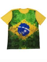 Camiseta Adulta Masculina Plus Size Brasil Camiseta Adulta Masculina Plus Size Brasil