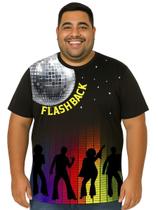 Camiseta Adulta Temática Flash Back Retrô Tamanho Plus Size Camiseta Adulta Temática Flash Back Retrô Tamanho Plus Size