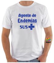 Camiseta Adulto Agente de Endemias SUS - Profissões Zlprint