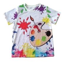 Camiseta Adulto Aquarela Pronta Entrega