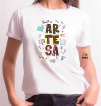 Camiseta Adulto Artesã Est. Pan Profissões - Profissão Artesanato Zlprint