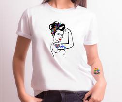 Camiseta Adulto Autismo Mulher Forte Mãe Est. 1.48 - Autista Zlprint Camiseta Adulto Autismo Mulher Forte Mãe Est. 1.48 - Autista Zlprint