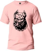 Camiseta Adulto Dog Pit Masculina Tecido Premium 100% Algodão Manga Curta Fresquinha