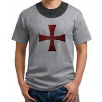Camiseta adulto e infantil Cavaleiro Templário Medieval