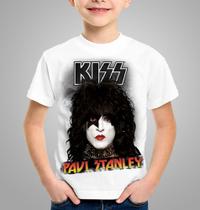 Camiseta Adulto e Infantil Kiss Paul Stanley Rock Clássico - BalisArts