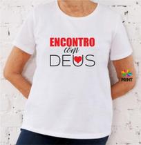 Camiseta Adulto Encontro com Deus Est. 20 - Religião Zlprint