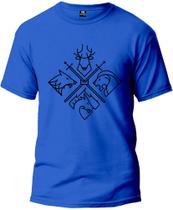 Camiseta Adulto Escudo Games Off T. Masculina Tecido Premium 100% Algodão Manga Curta Fresquinha