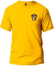 Camiseta Adulto Harry Potter Grifinória Classic Masculina Tecido Premium 100% Algodão Manga Curta