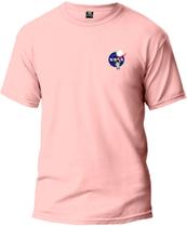 Camiseta Adulto Nasa Astronauta Classic Masculina Tecido Premium 100% Algodão Manga Curta Fresquinha